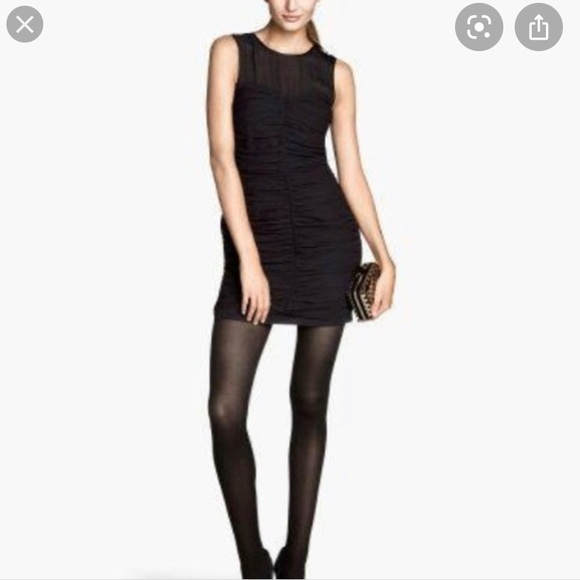 NWT H&M Ruched Animal Print Mini Cocktail Dress - Picture 2 of 10